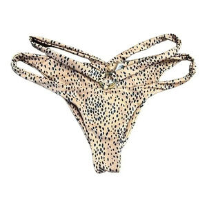 SAME Los Angeles Brown Strappy Bikini Swim Bottoms XL